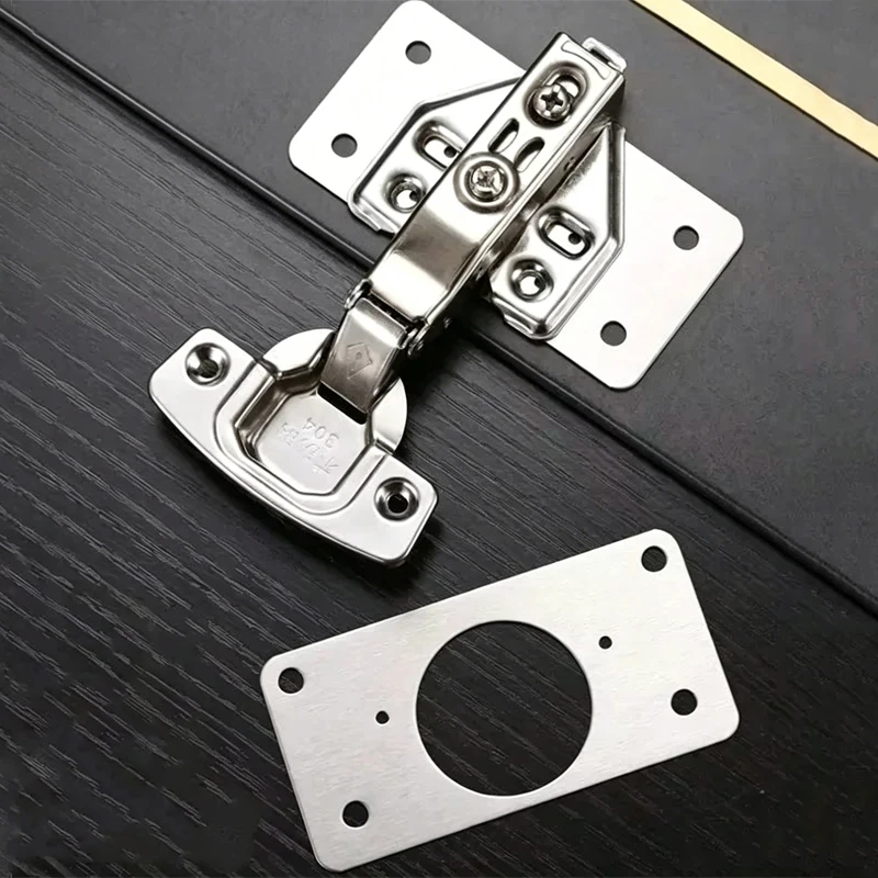 Furniture Hardware Replacement Parts - 4Pair Hinge Repair Plate Cabinet Furniture