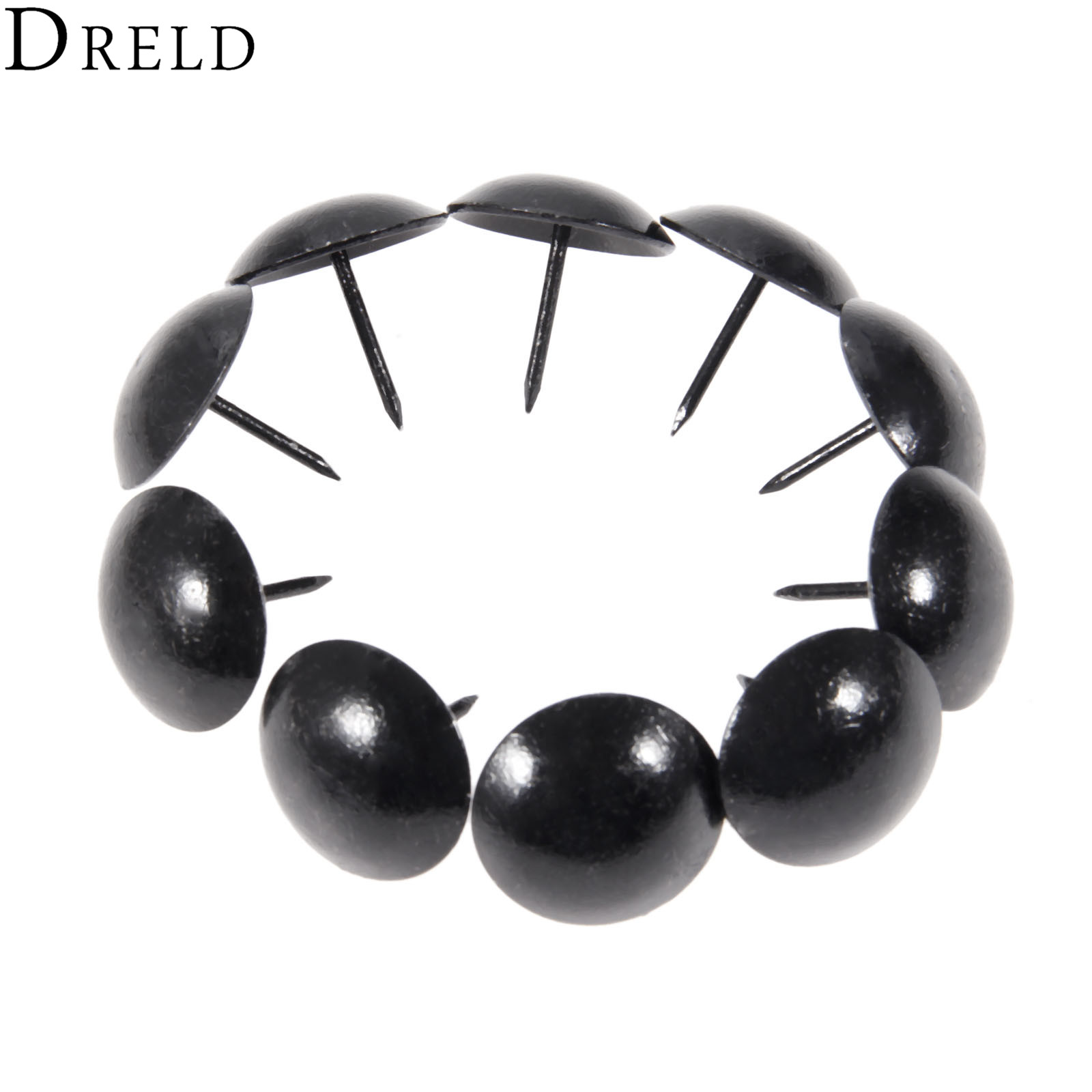 Furniture Upholstery Hardware - DRELD 10 Chiếc 25Mm Cổ Đen