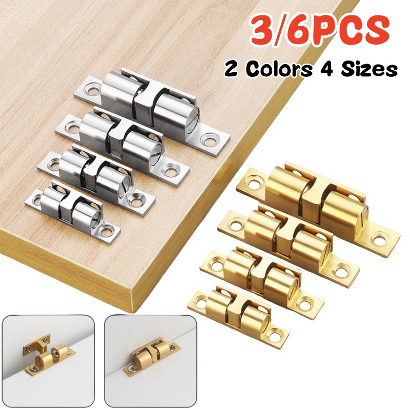 Furniture Hardware Brass - 3/6pcs Cabinet Closet Door Ball Catch,Brass