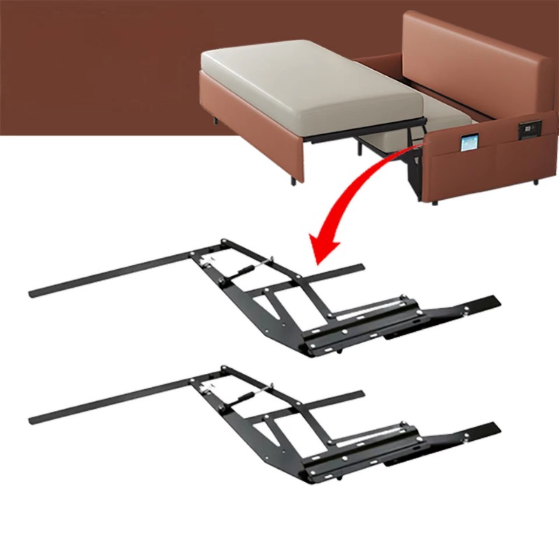 Furniture Hardware Accessories - Multifunctional three-fold flipped sofa bed frame,