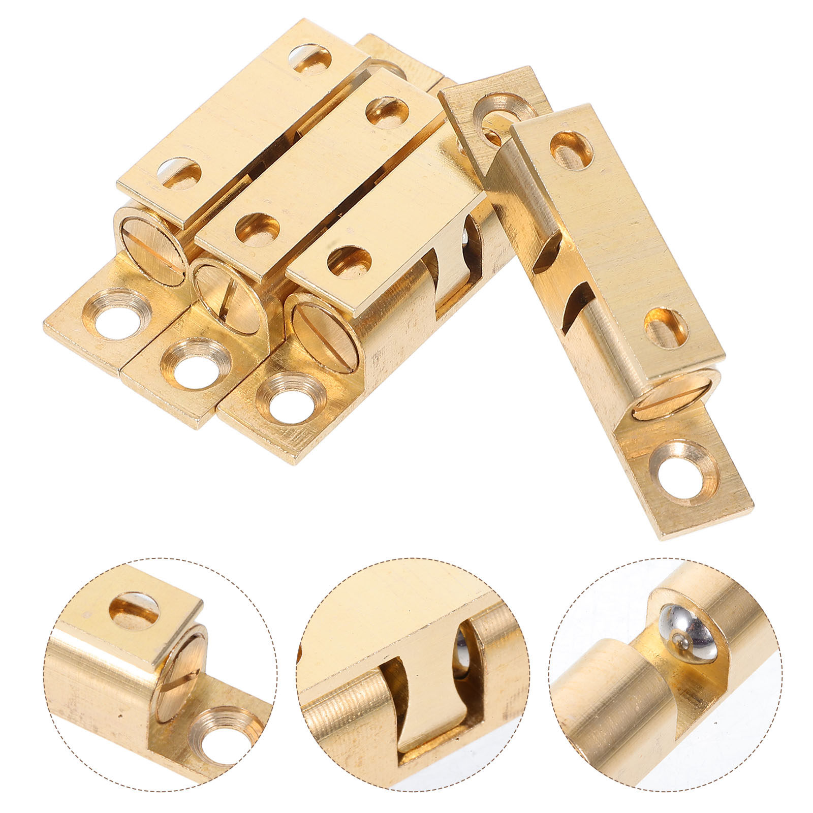 Furniture Hardware Brass - 4Pcs Brass Adjustable Cabinet Door Catch
