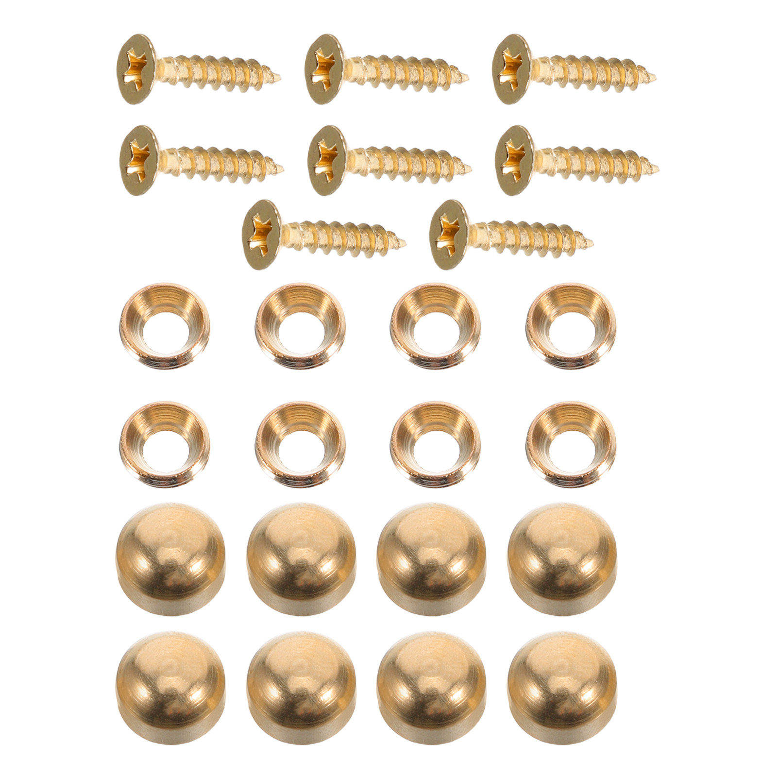 Furniture Upholstery Hardware - 16Pcs Self Tapping Screws Copper Decorative