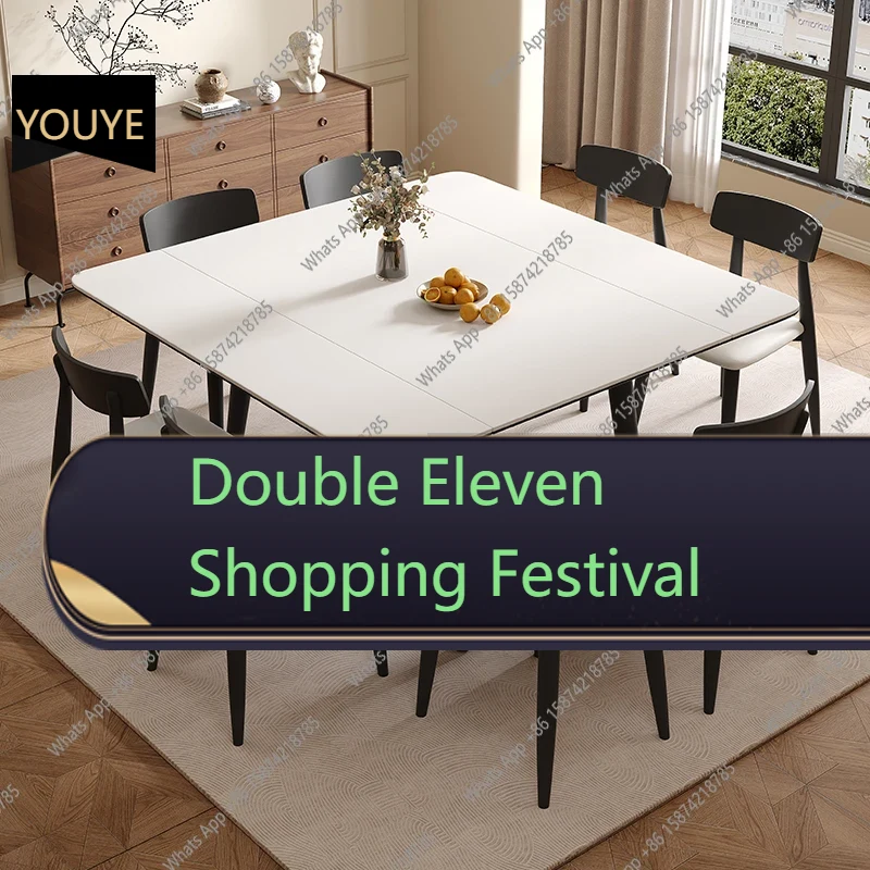 Z. A. Furniture - Z-J Mobile Restaurant Dining Table Extendable