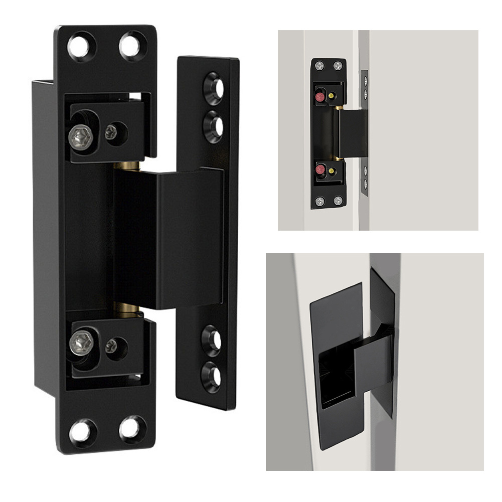 Furniture Hardware Replacement Parts - 1Pcs Black Door Hinges Invisible Door