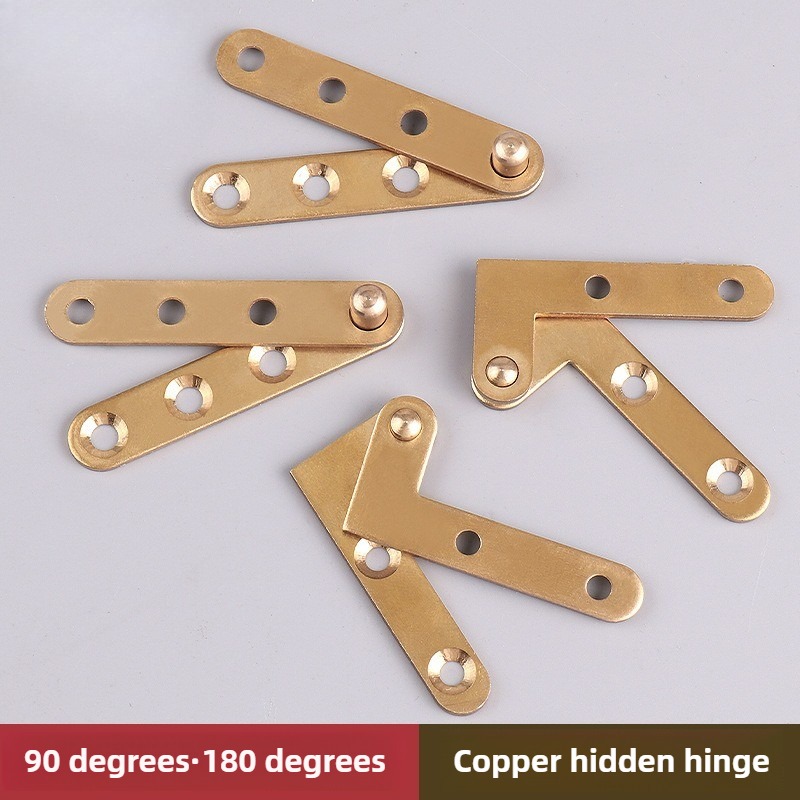 Furniture Hardware Brass - Pivot Hinge Copper 90/180 Degree Door