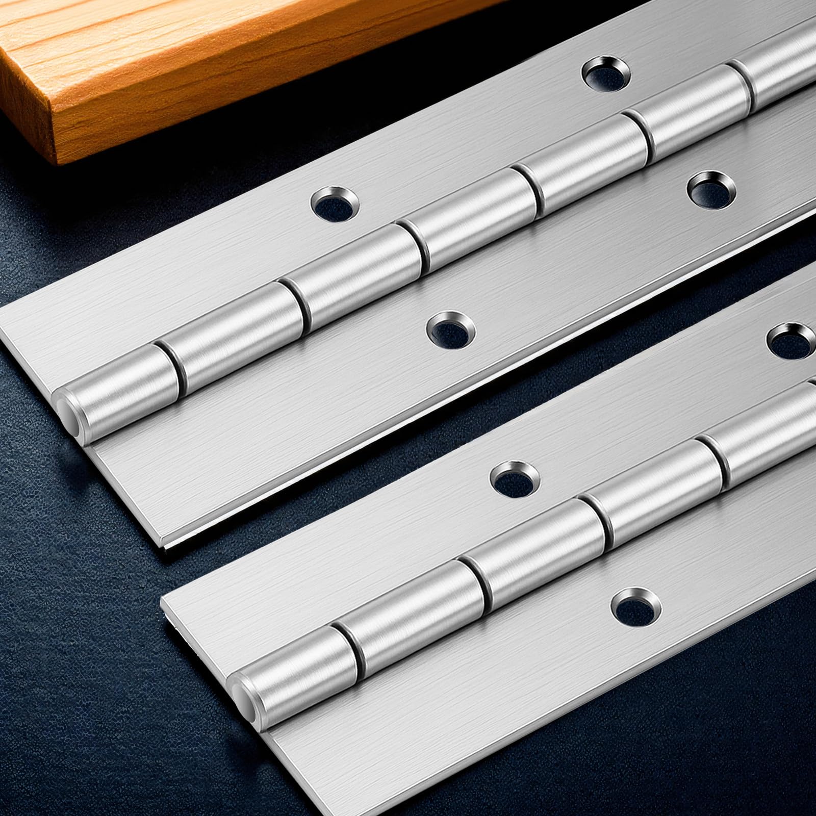 Furniture Hardware Replacement Parts - 2Pcs Heavy duty Piano Hinge Stainless