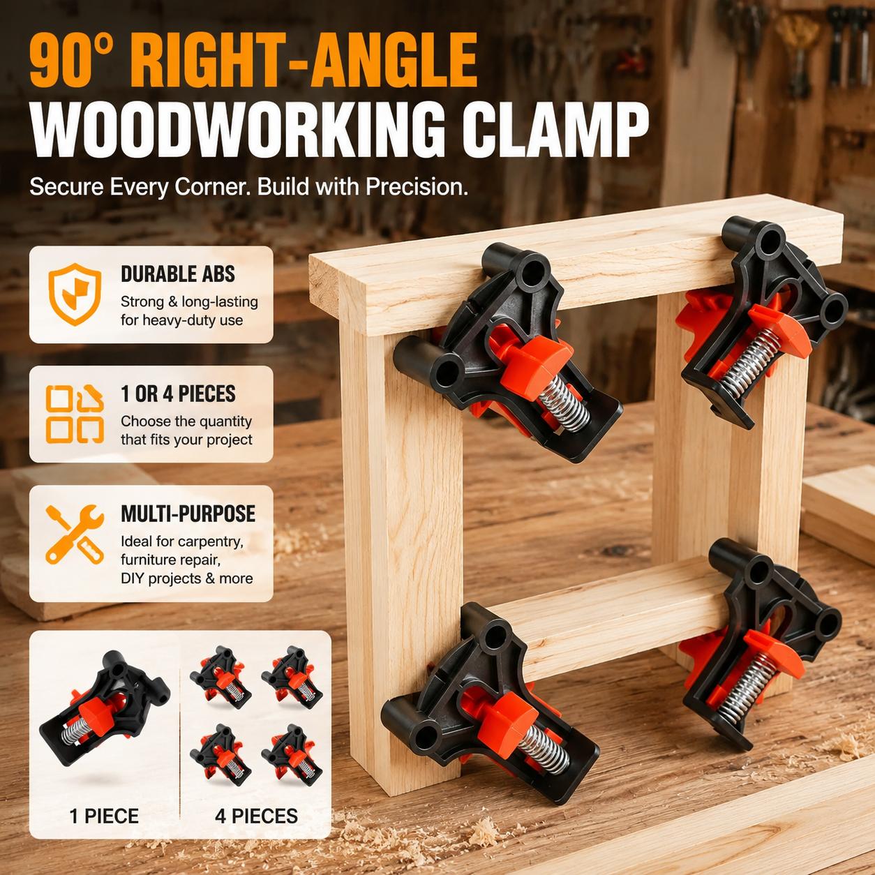 Furniture Hardware Photos - Premium Right Angle Clamps for Woodworking