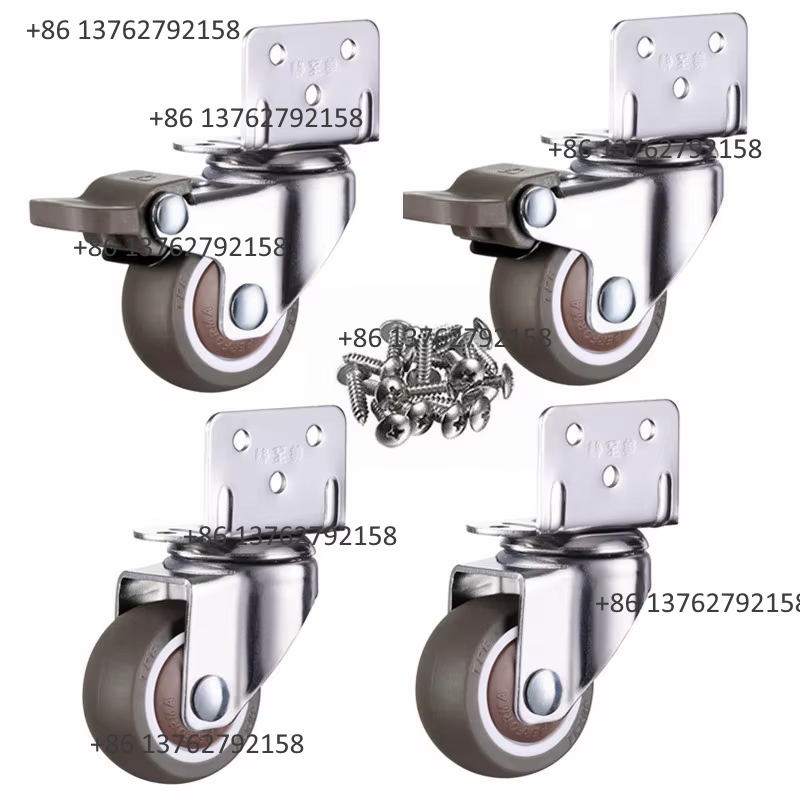 4Pcs Soft Rubber Quiet Swivel  - đánh giá và giá Furniture Hardware Accessories