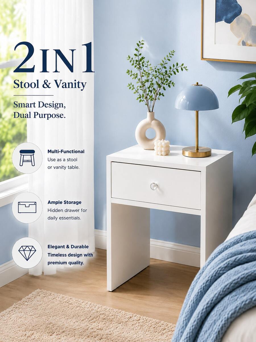 2-In-1 Storage Stool & Nightst - đánh giá và giá Furniture Hardware Restoration