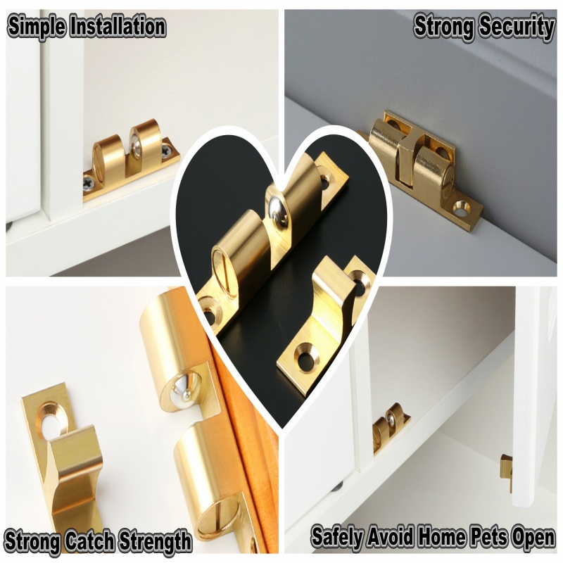 3/6pcs Cabinet Closet Door Bal - đánh giá và giá Furniture Hardware Brass