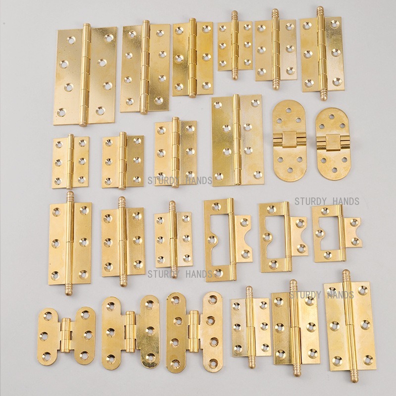 10pcs Brass Hinges, Gold Hinge - đánh giá và giá Furniture Hardware Brass
