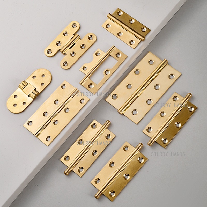 10pcs Brass Hinges, Gold Hinge - đánh giá và giá Furniture Hardware Brass