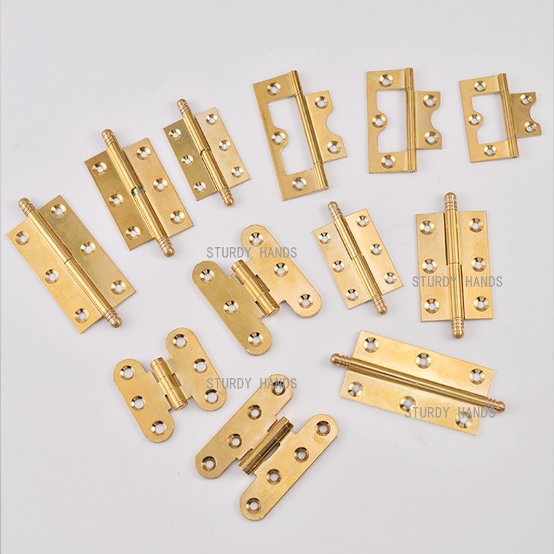 10pcs Brass Hinges, Gold Hinge - đánh giá và giá Furniture Hardware Brass