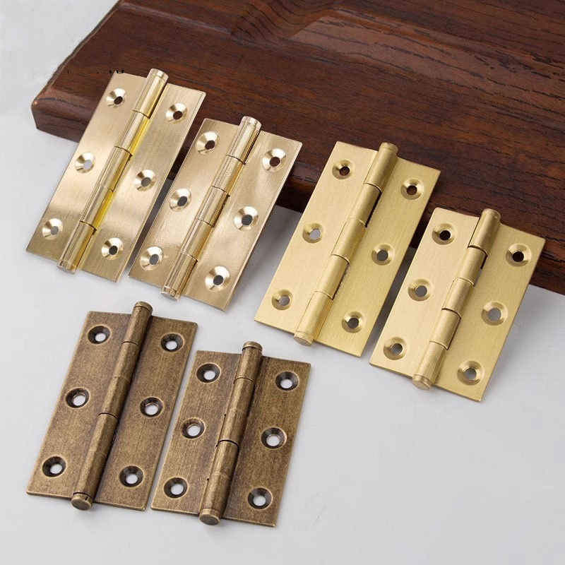 4Pcs Antique Brass Door Hinges - đánh giá và giá Furniture Hardware Brass