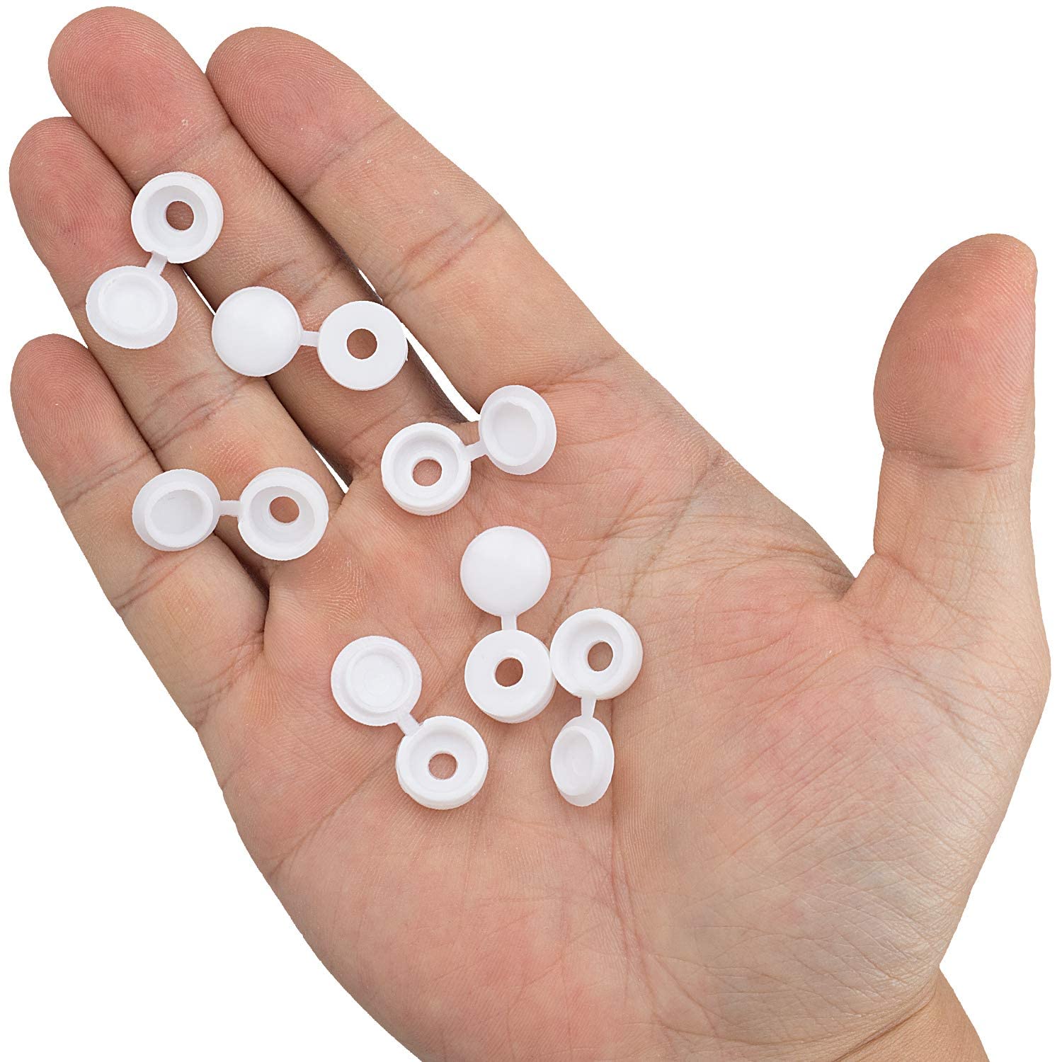 White Hinged Plastic Screw Cap - đánh giá và giá Furniture Hardware Replacement Parts