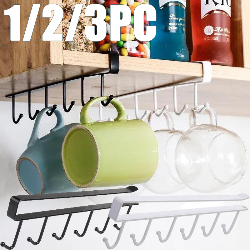 1/2/3PC 6 Hooks Kitchen Cabine - đánh giá và giá Furniture Hardware Accessories