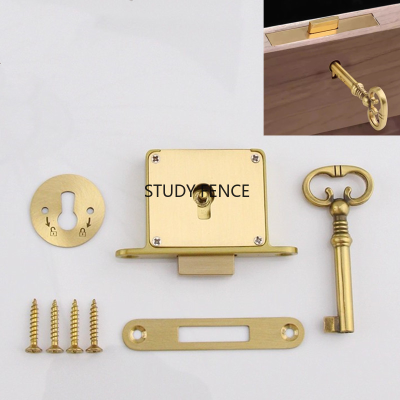 1PC Antique Metal Drawer Lock  - đánh giá và giá Furniture Hardware Accessories