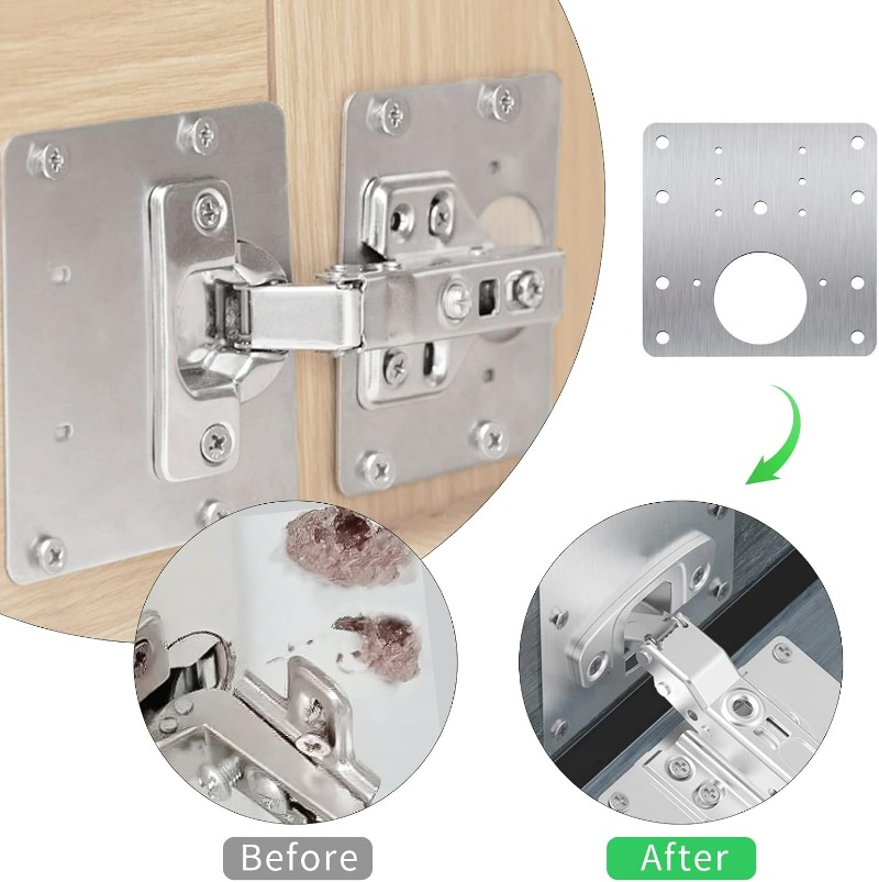 Cabinet Door Hinge Repair Plat - đánh giá và giá Furniture Hardware Replacement Parts