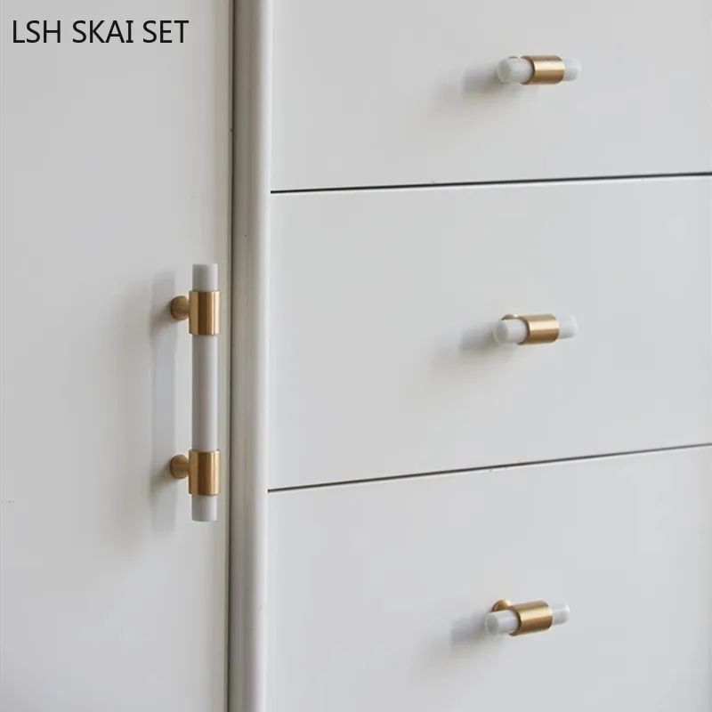 1Pc Marble Brass Handle Nordic - đánh giá và giá Furniture And Hardware Supplies